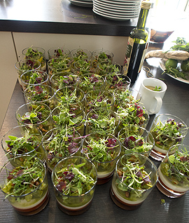 Frische aus dem Garten gibt unnachahmlich wohlschmeckende Mahlzeit